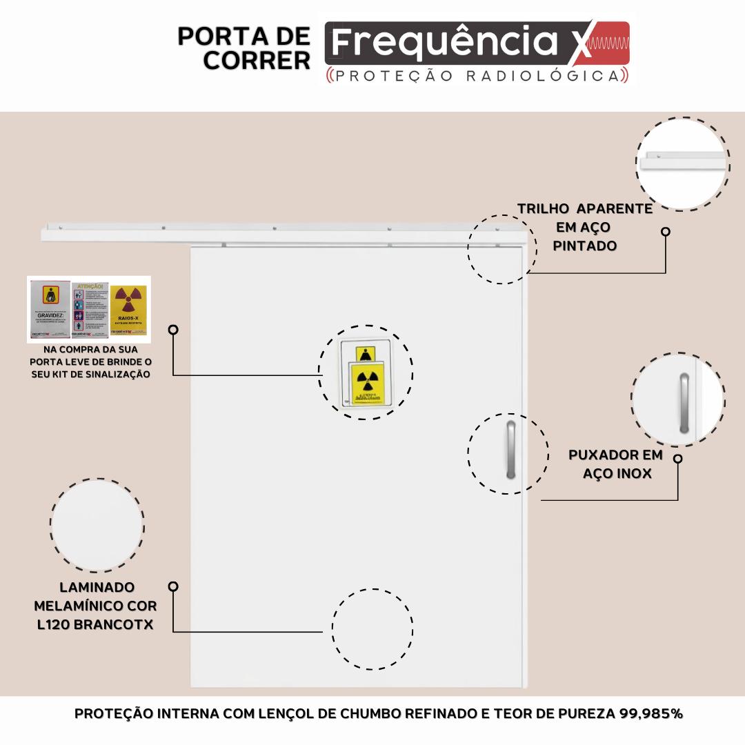 Porta para sala de Raio-x Completa de Correr